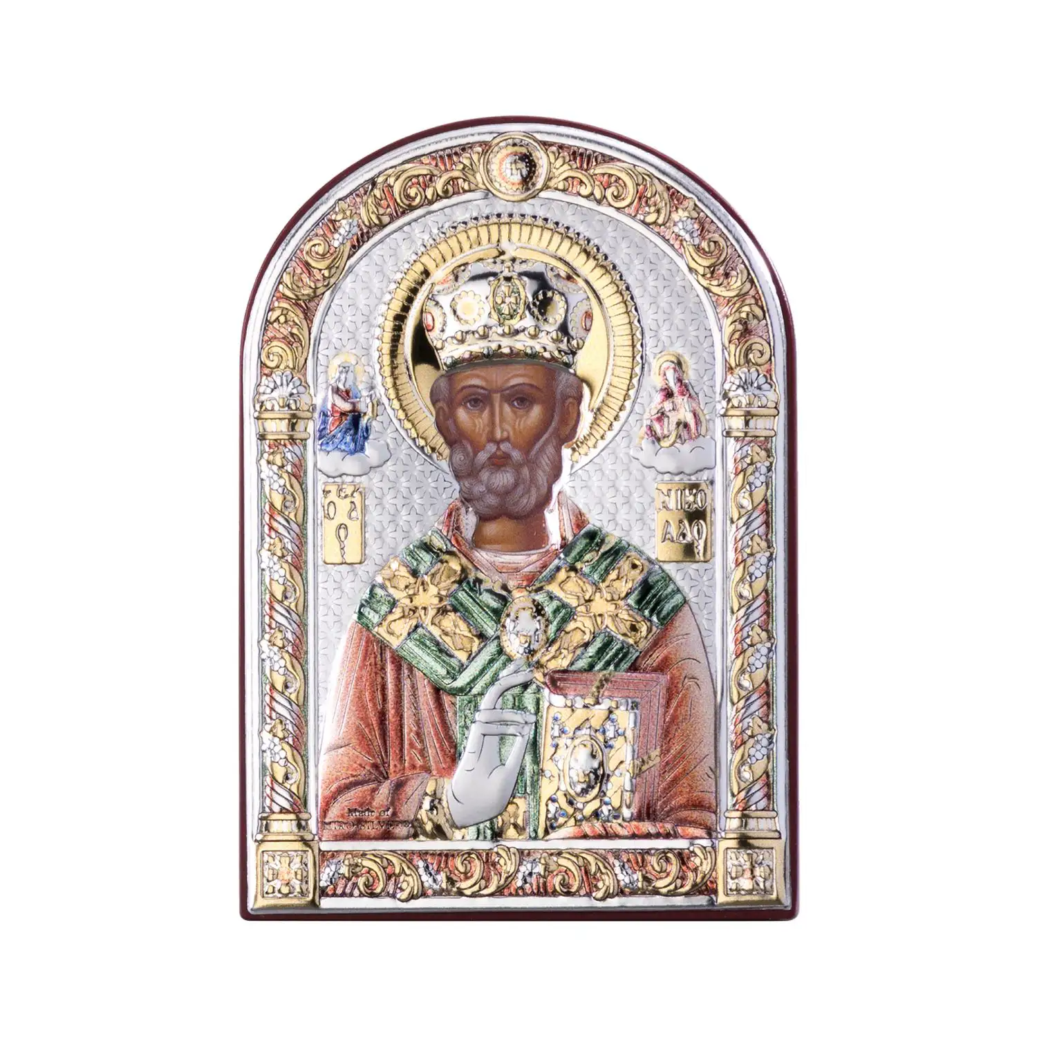 Икона Святой Николай Чудотворец (7.5*11) икона николай чудотворец 12х11 5 нч 761 прямая печать по левкасу золочение