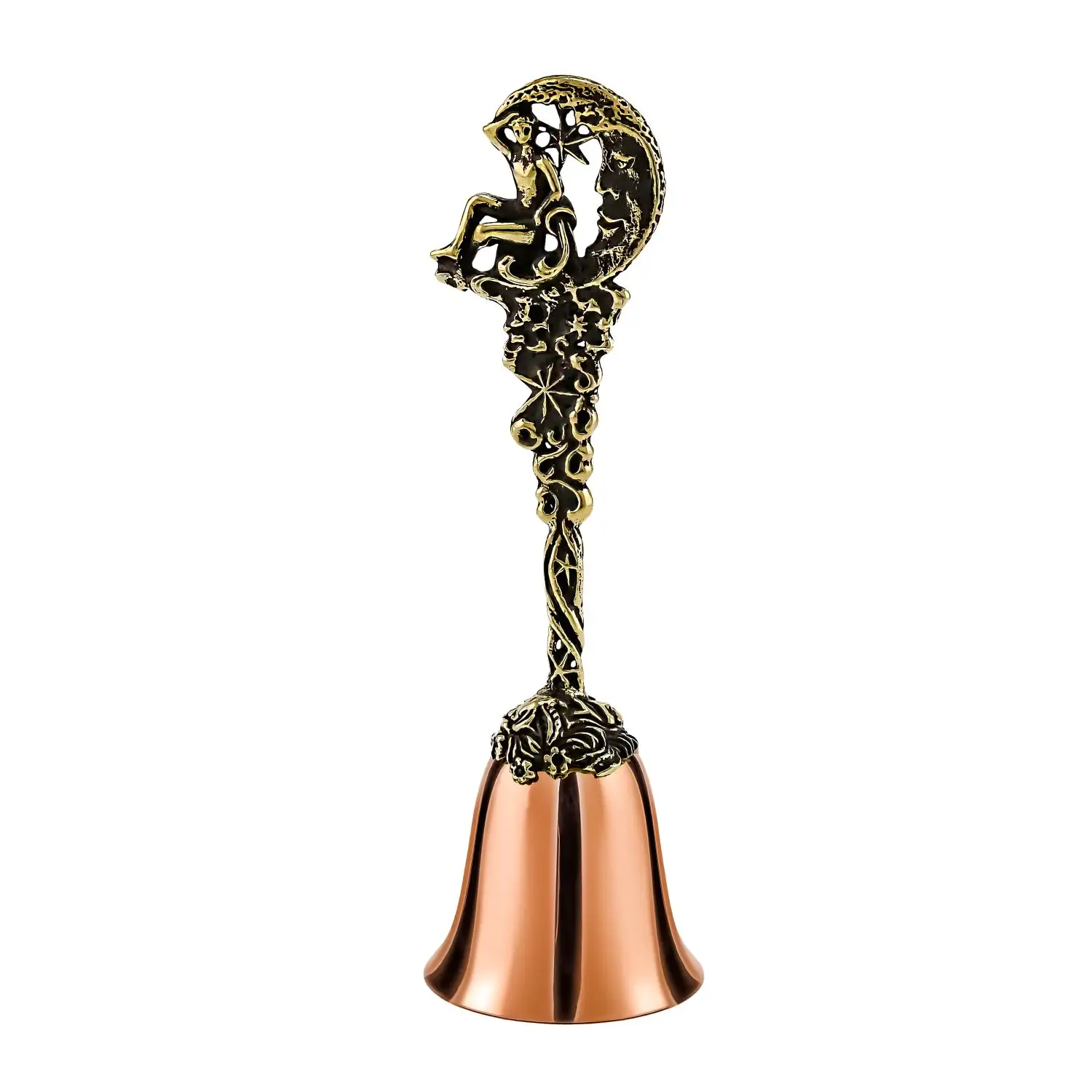 Колокольчик "Зодиак-Водолей" медь-латунь с чернением