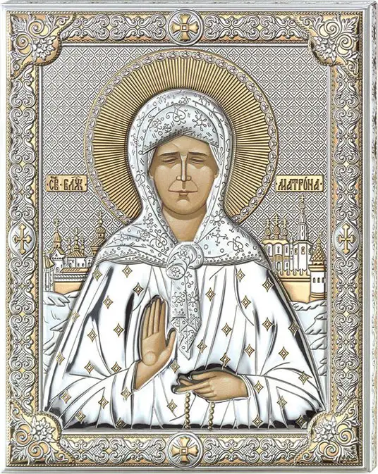 Икона Святая Матрона Московская (20*26), МДФ