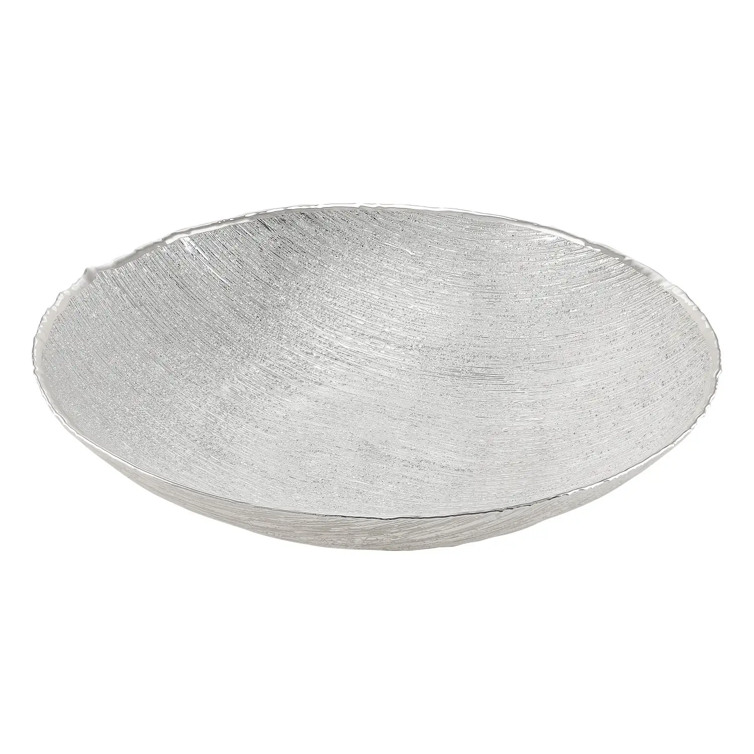 Блюдо стеклянное GRANITO (цвет серебро) диаметр 33 см