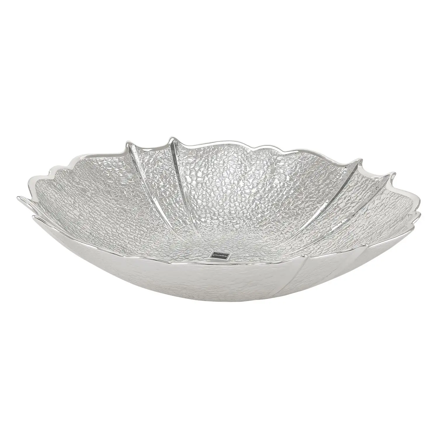 Чаша стеклянная SETTECENTO (цвет серебро) диаметр 28 см, высота 7 см