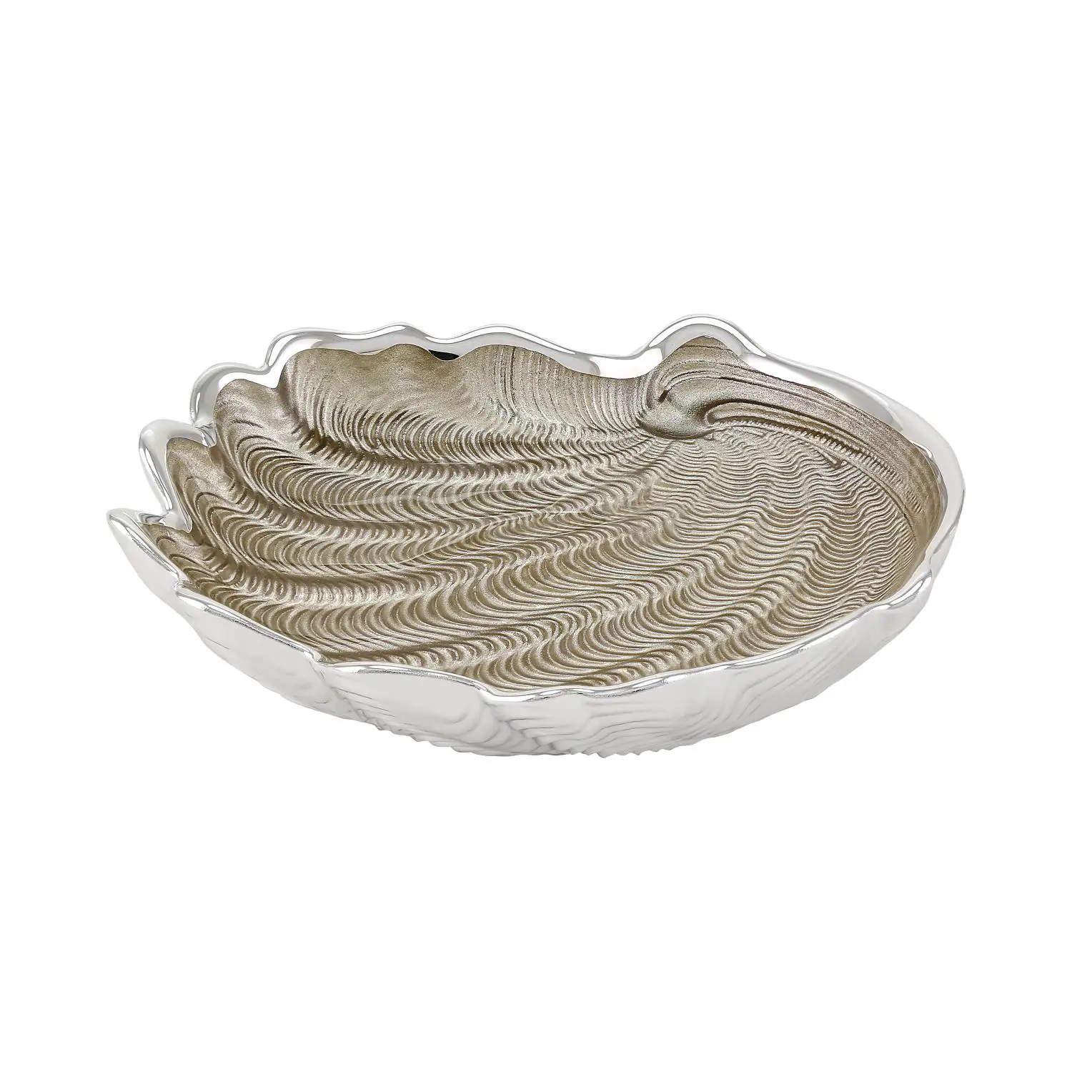 Тарелка стеклянная CONCHIGLIA (цвет песочный) диаметр 15 см