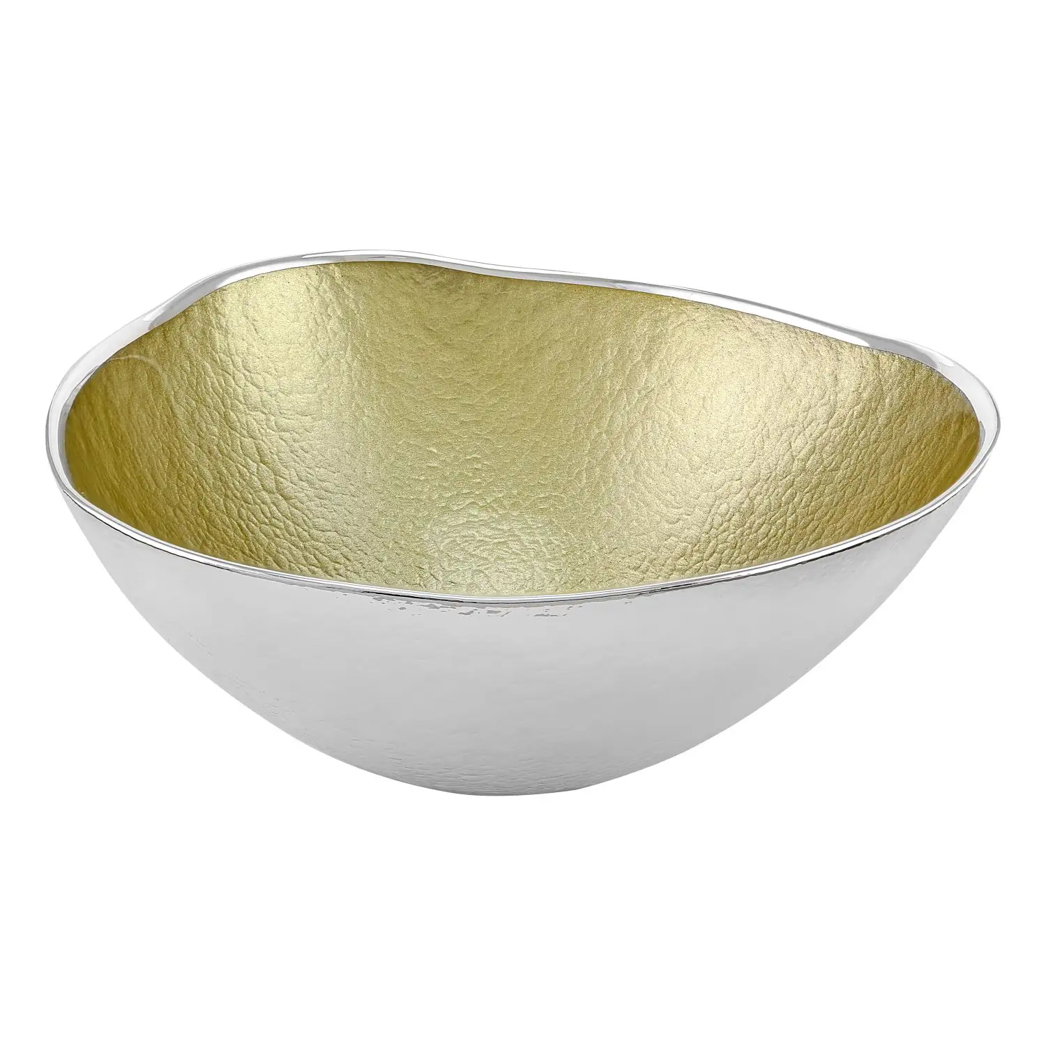 Чаша стеклянная UP (цвет золотой) диаметр 24 см, высота 10,5 см