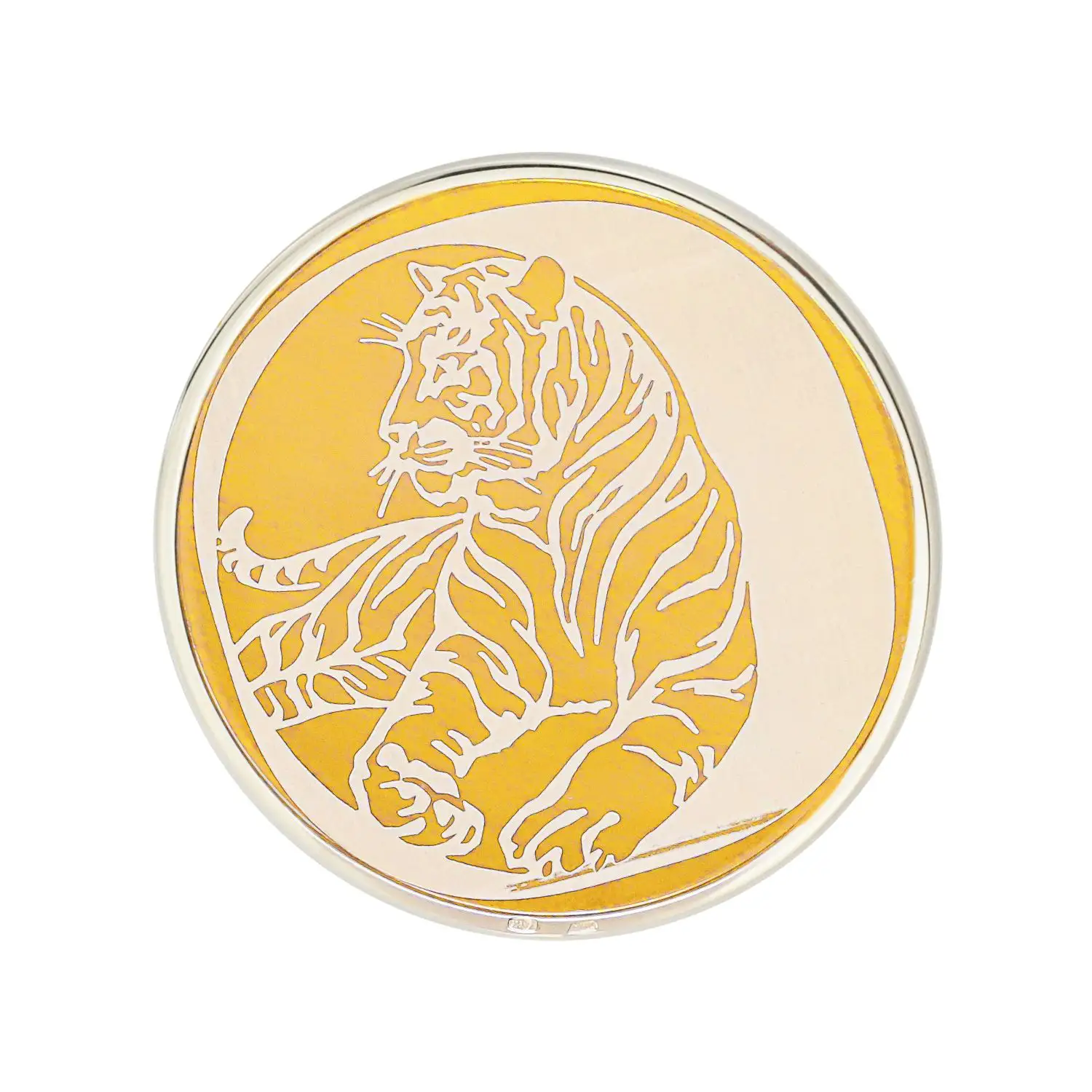Медаль ч/п с логотипом Год тигра (Серебро 925)