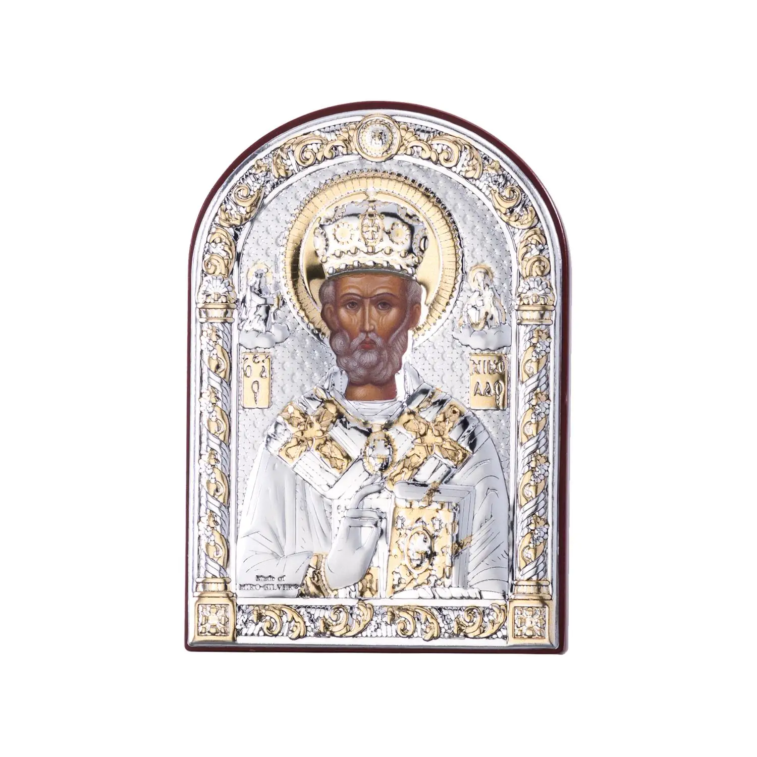 Икона Святой Николай Чудотворец (6*8.5) икона николай чудотворец 12х11 5 нч 761 прямая печать по левкасу золочение