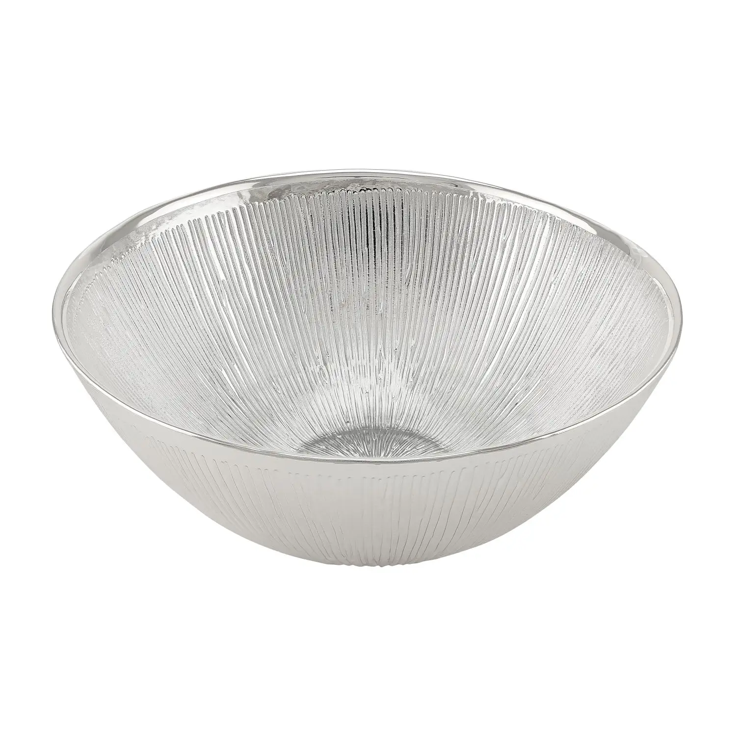 Чаша стеклянная SVASATA (цвет серебрянный) диаметр 22 см, высота 10 см