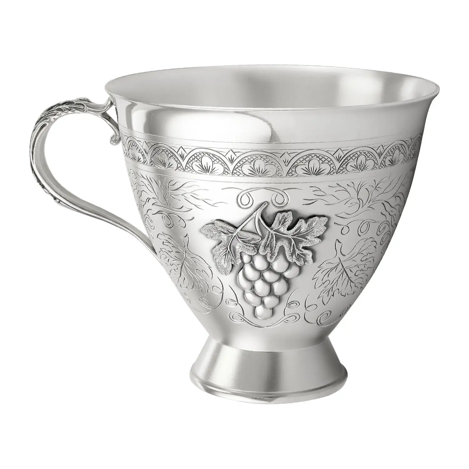 Чашка №22 Виноградная лоза (Серебро 925)