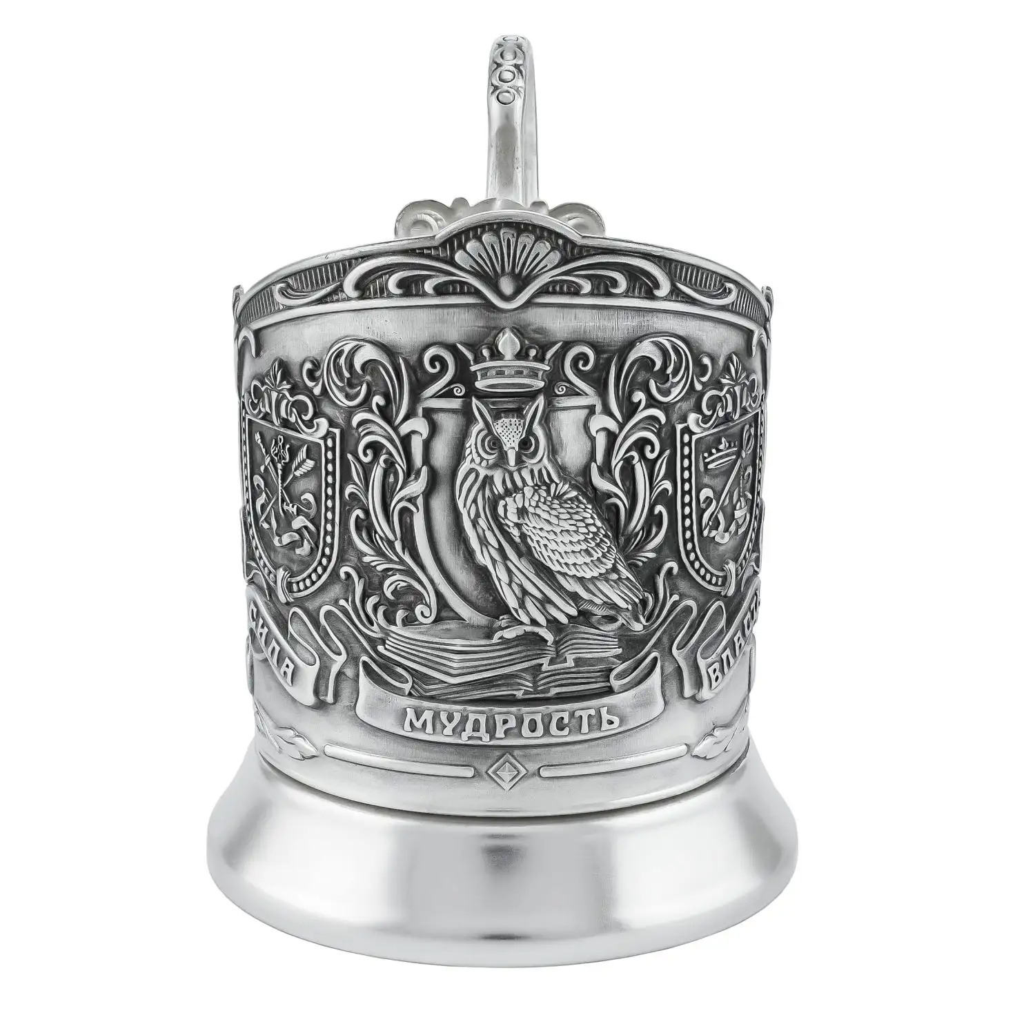 Набор для чая  посеребренный  "Мудрый руководитель (Триумфальная)"