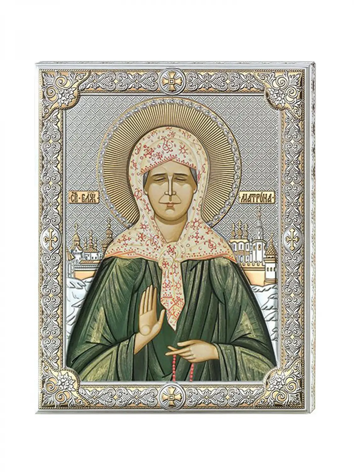 Икона Святая Матрона Московская (16*20), цветная икона святая матрона московская 16 20