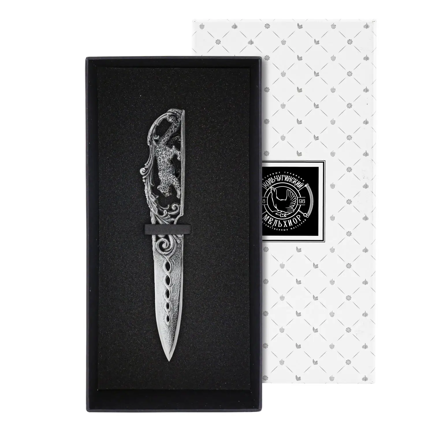 Нож для писем Барс посеребренный полированный с чернением нож кизляр линь полированный эластрон 015301