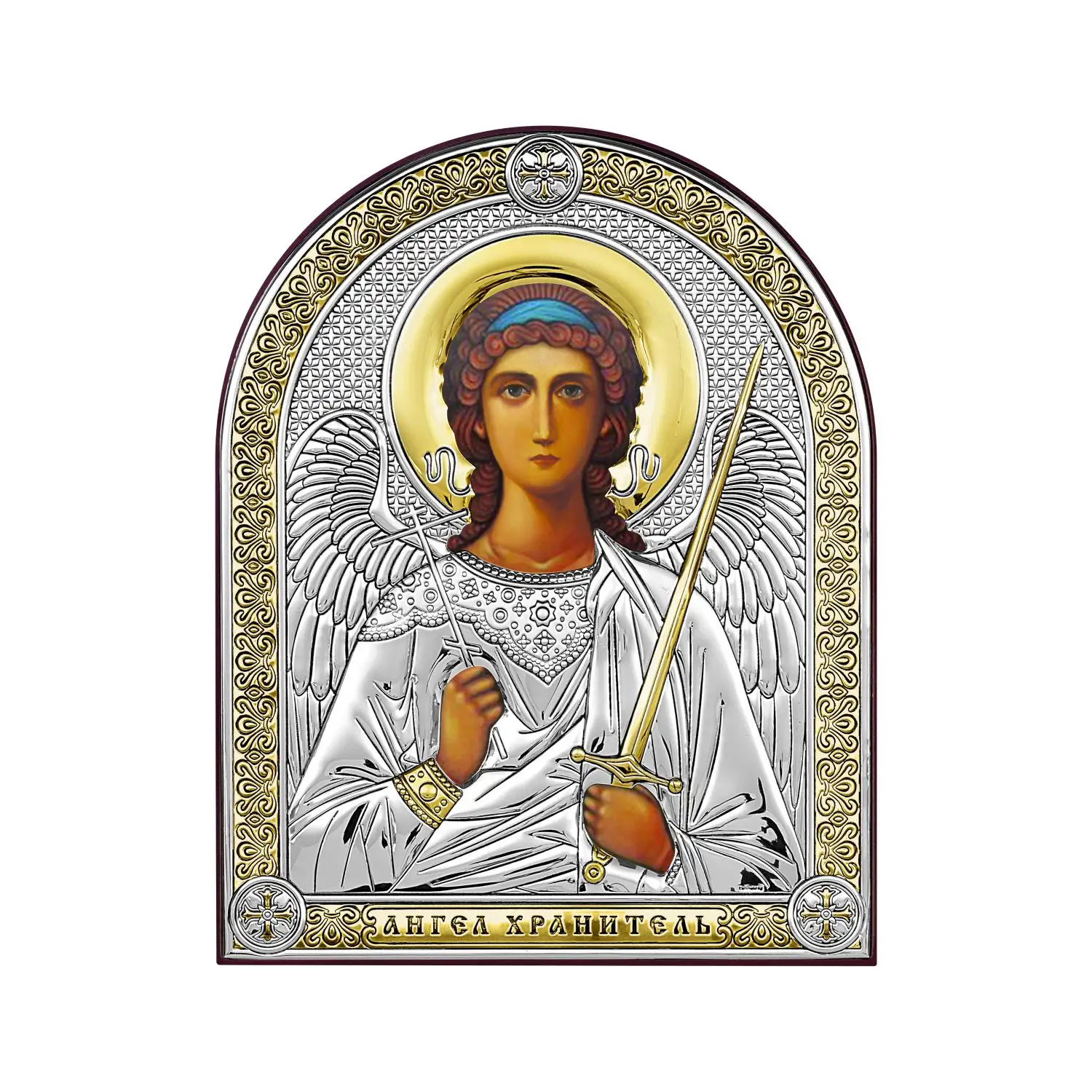 Икона Ангел Хранитель (6,2*8,4) икона 20х24 ангел хранитель киот пояс