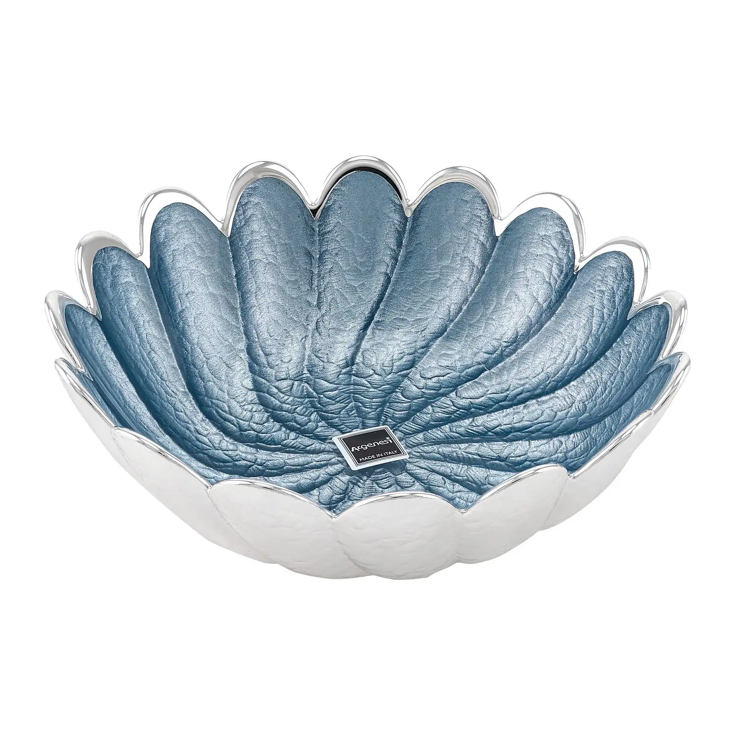 Чаша стеклянная TORCIGLIONE (цвет небесно-голубой) диаметр 15 см