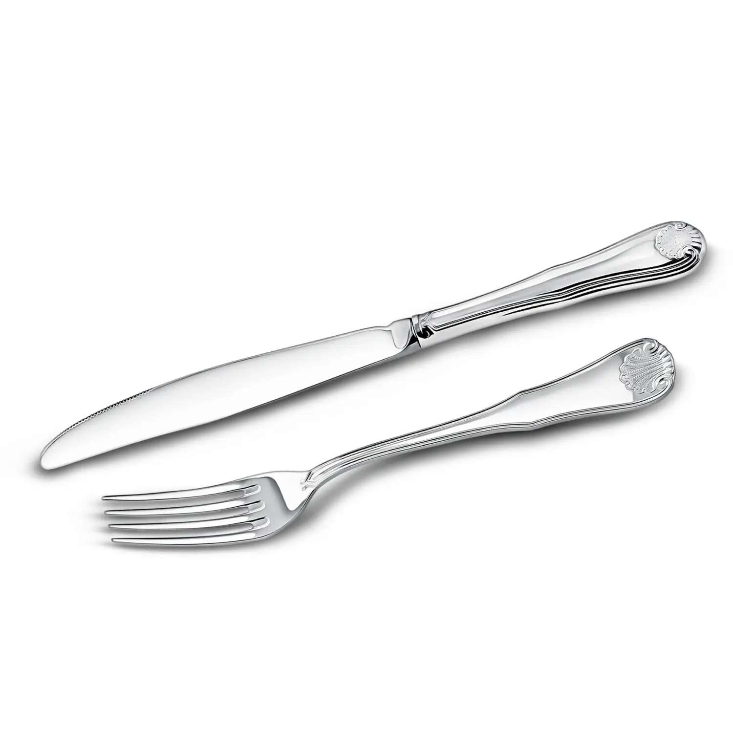 Набор столовый Визит: вилка и нож (Серебро 925) набор столовый единство вилка и нож серебро 925