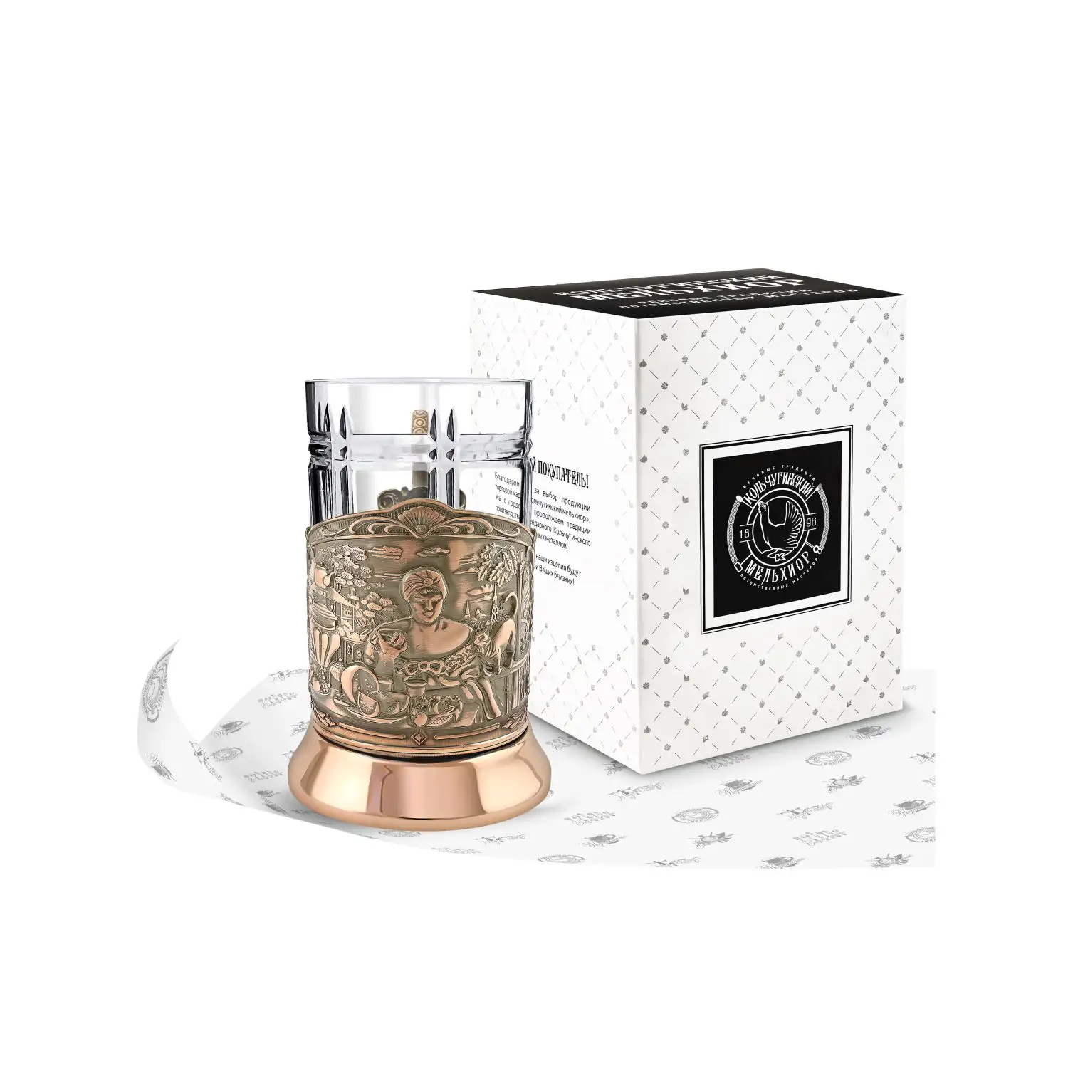 Набор для чая медный Купчиха (Триумфальная) набор д чая посеребренный купчиха триумфальная