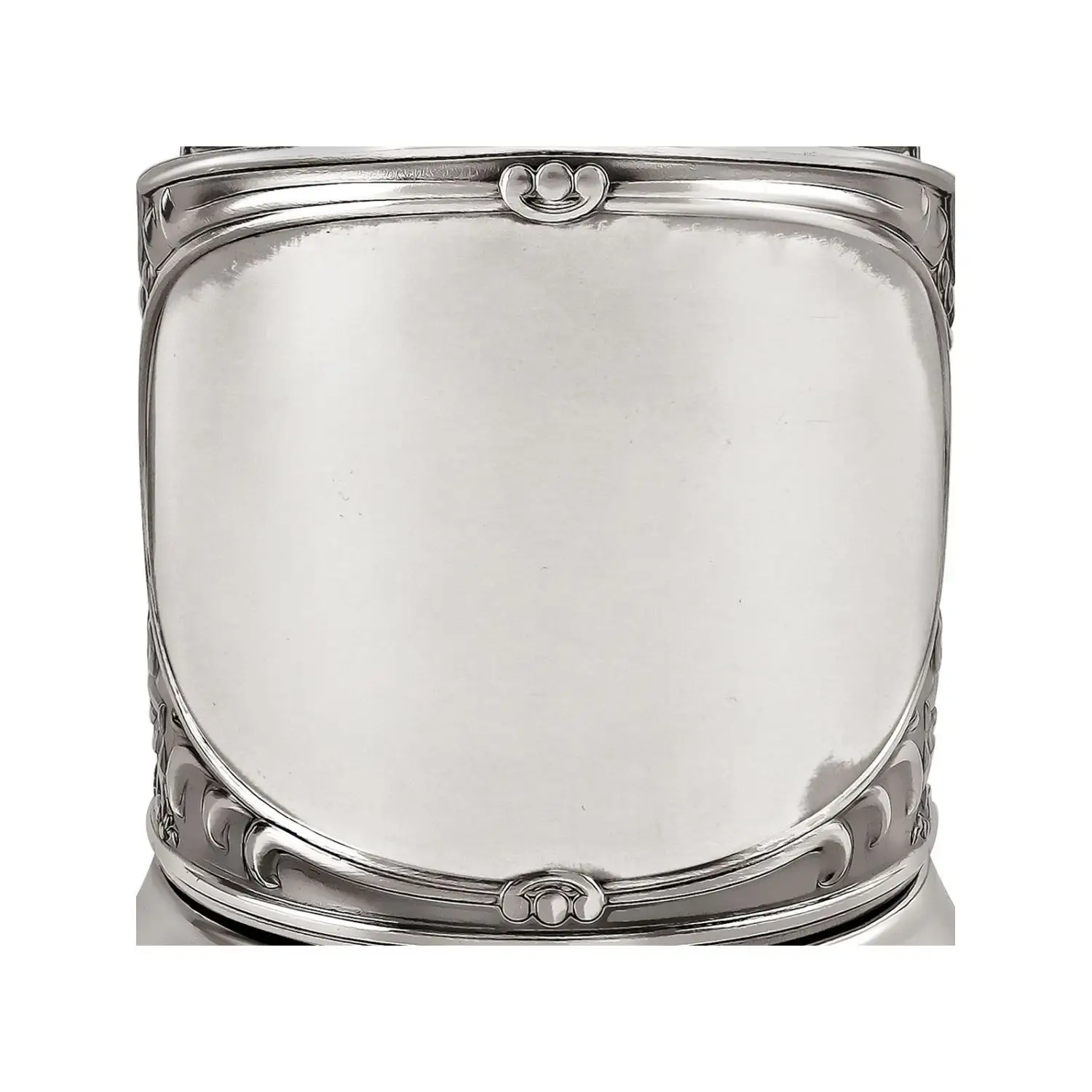 Подстаканник  никелированный с чернением '"Обезличенный (новая пластина)" УЦЕНЕННЫЙ ТОВАР