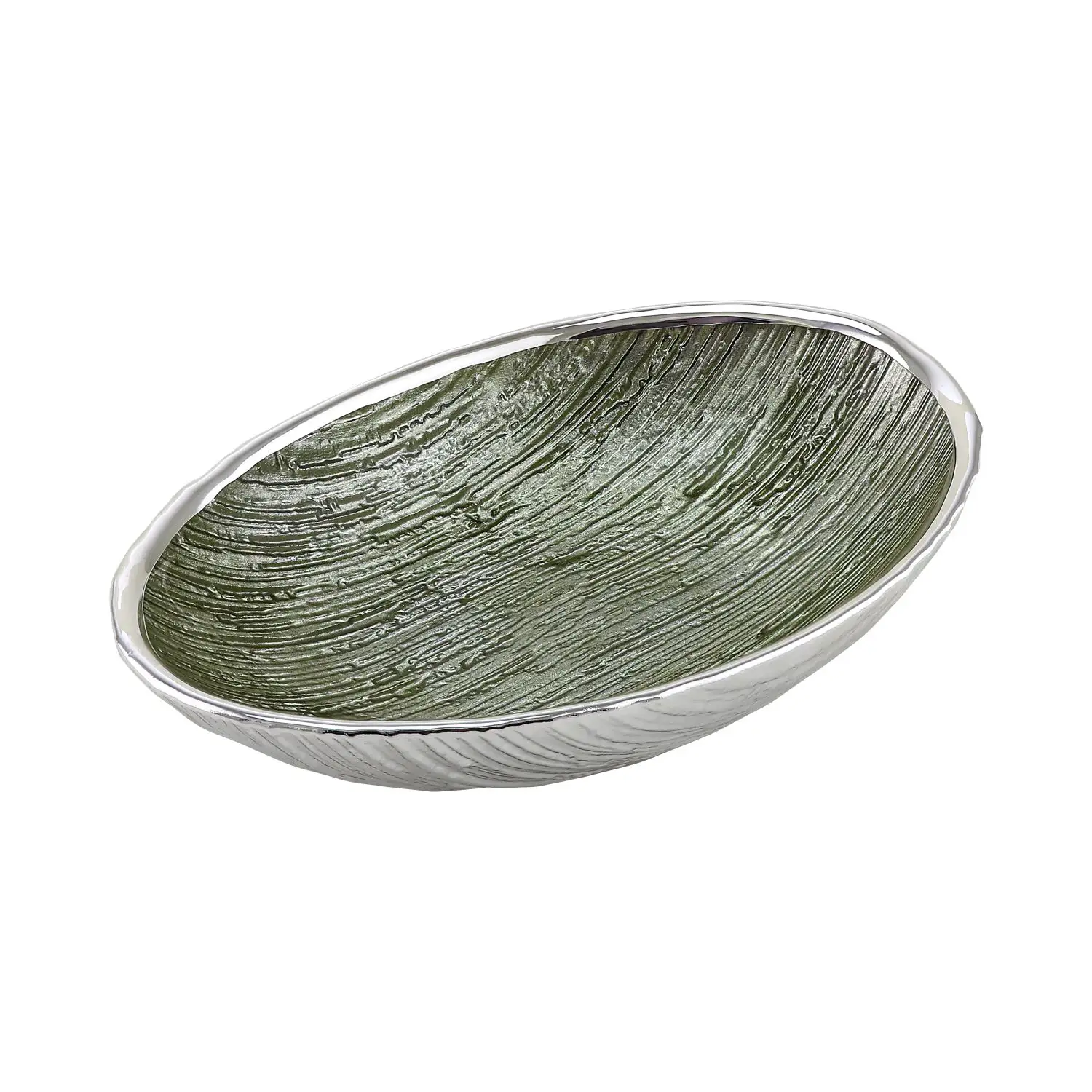 Чаша стеклянная GRANITO (цвет зеленый) 18 х 12 см
