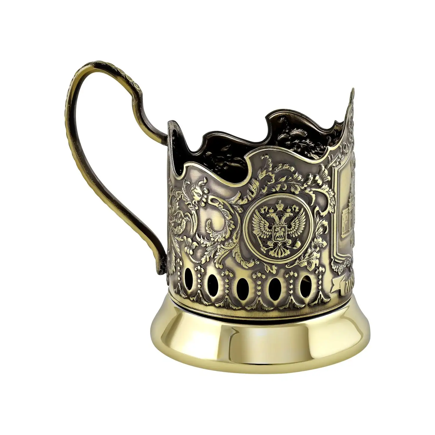 Набор для чая латунный "Курский вокзал"