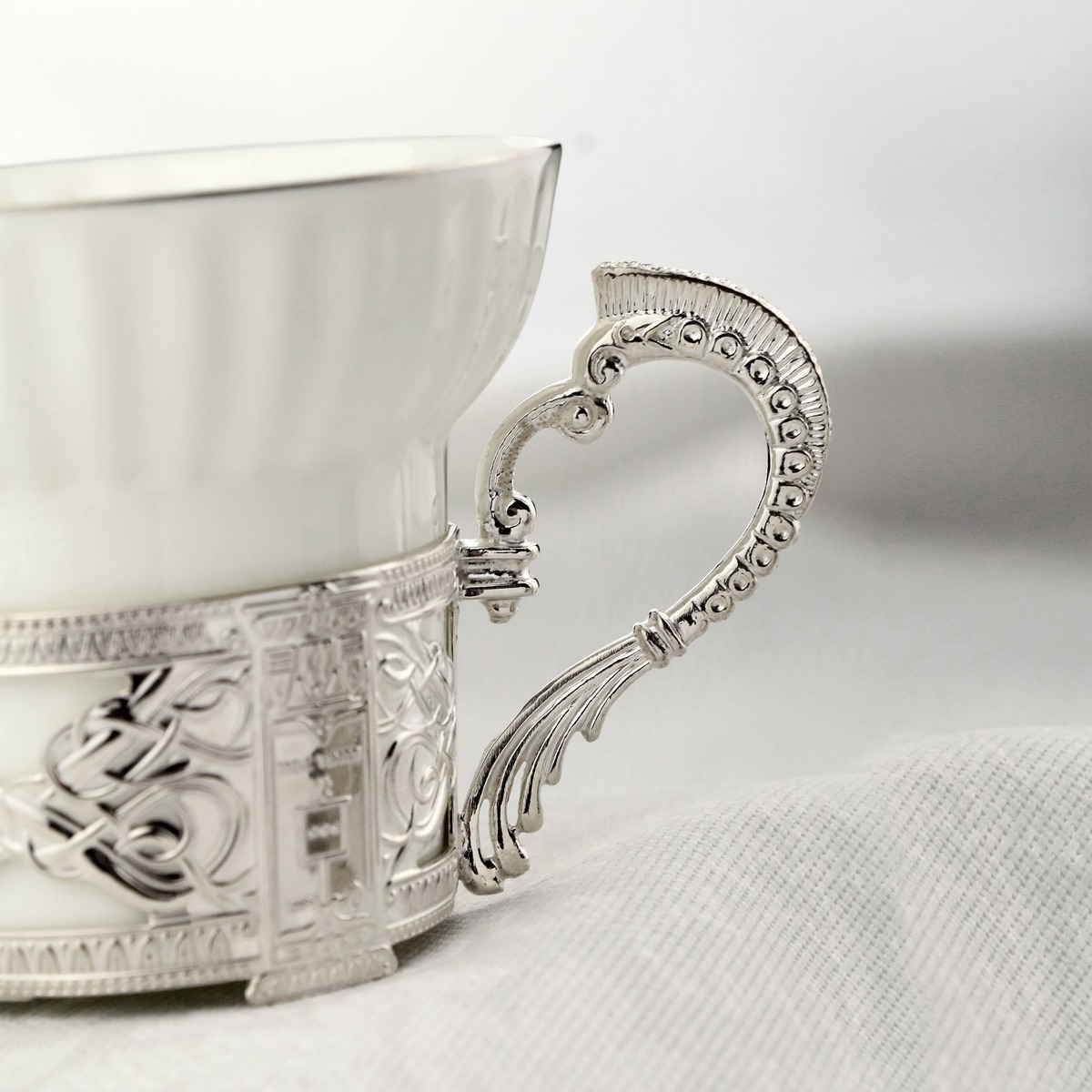 Набор чайная чашка "Константин Великий" (Серебро 925)