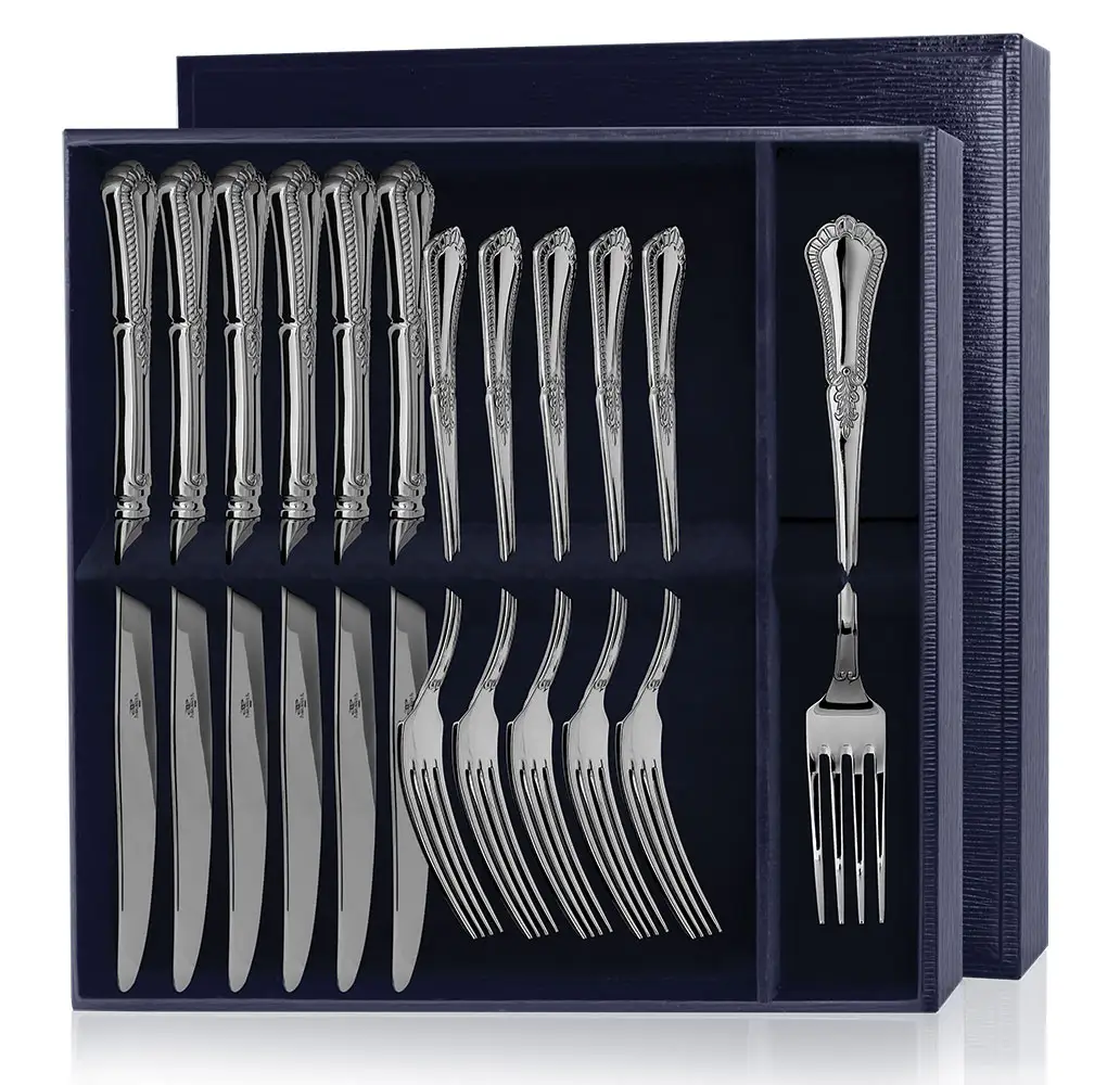 Набор столовый Фаворит: вилка и нож (Серебро 925) набор десертный фаворит вилка и нож серебро 925