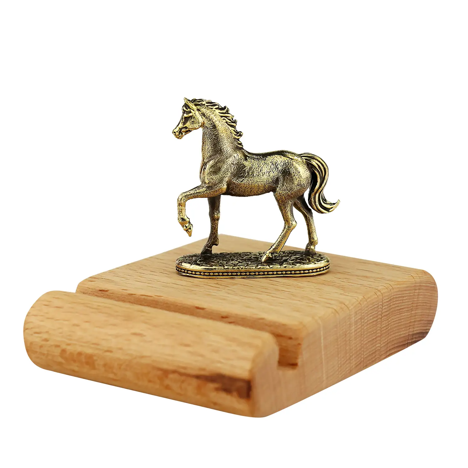 Подставка  для телефона "Лошадь" латунная с чернением