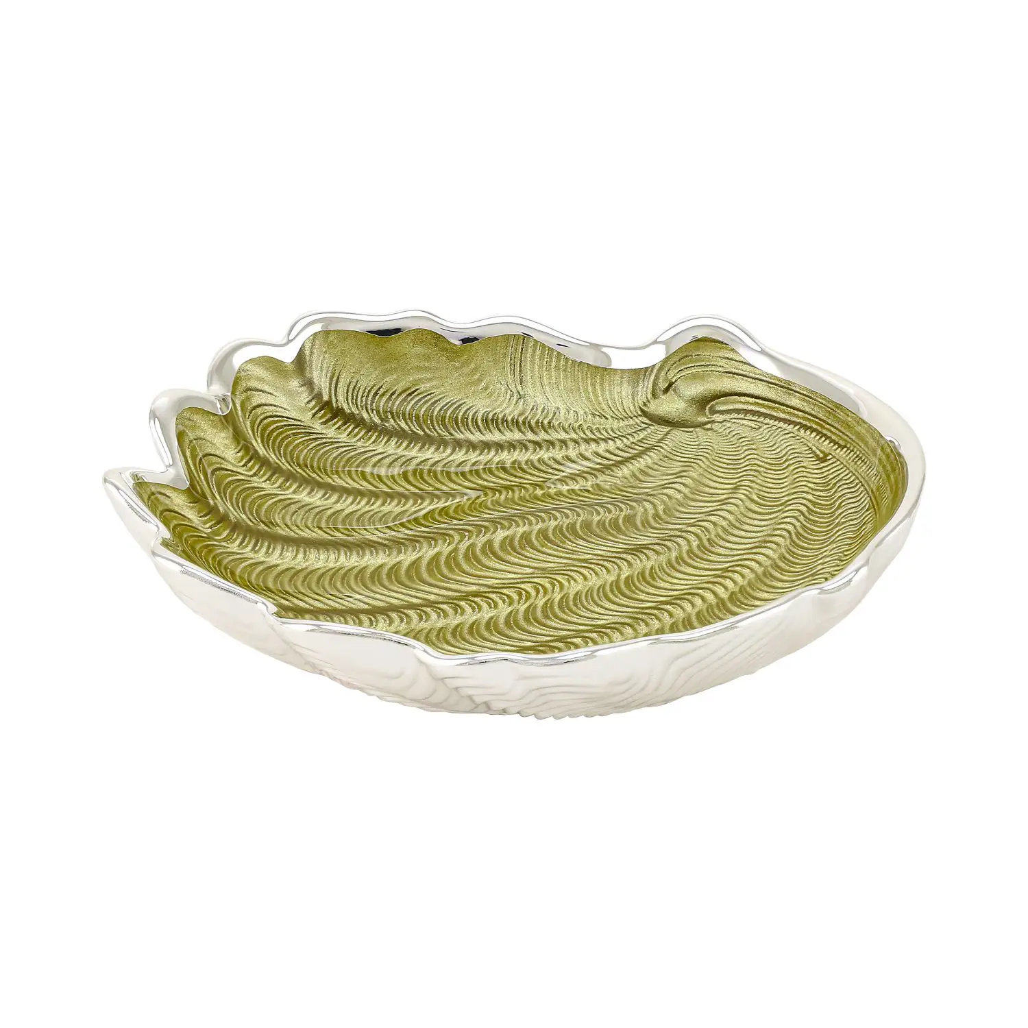 Тарелка стеклянная CONCHIGLIA (цвет золотой) диаметр 15 см тарелка стеклянная conchiglia цвет песочный диаметр 15 см