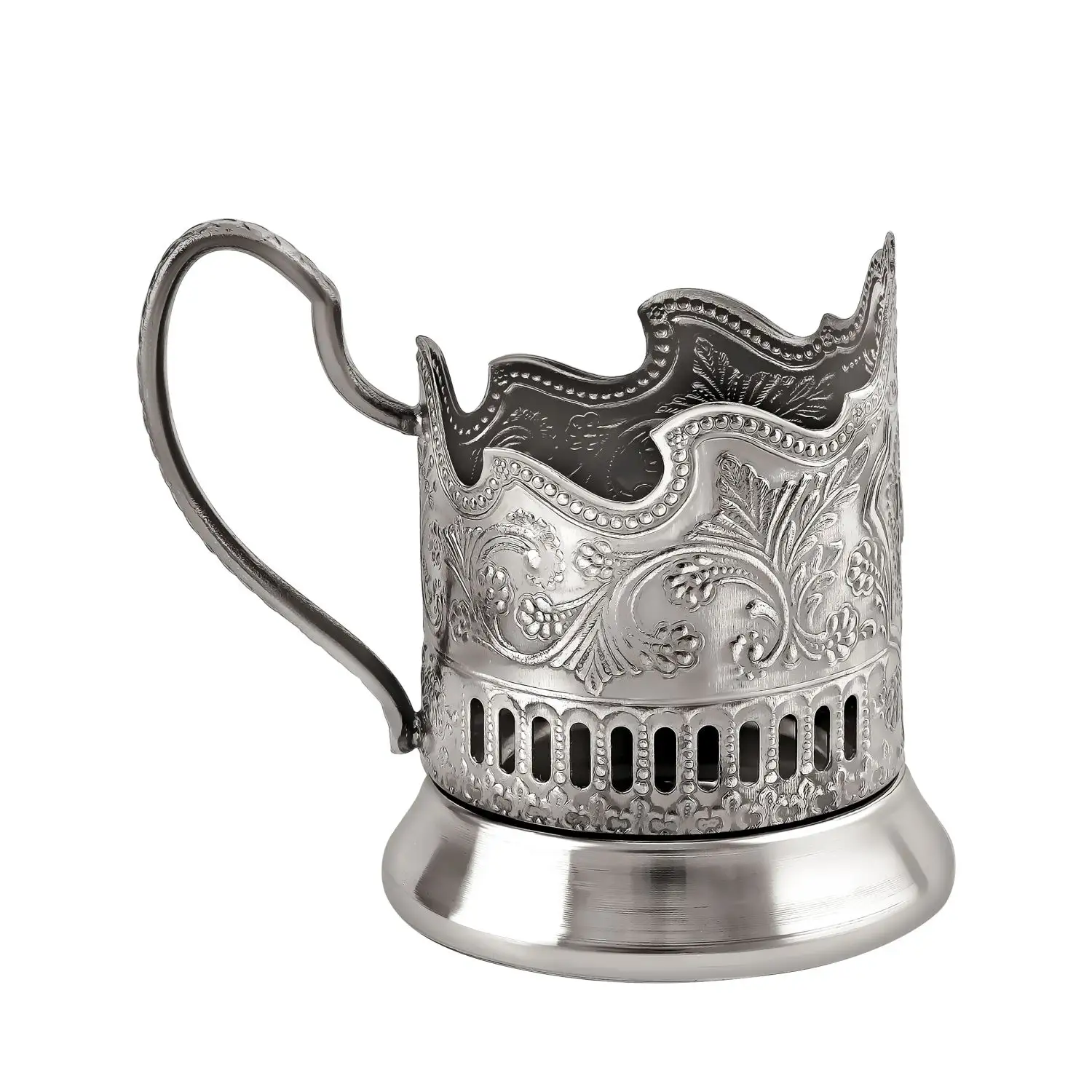 Фото Набор для чая "9 Мая" никелированный с чернением с открыткой и значком №4