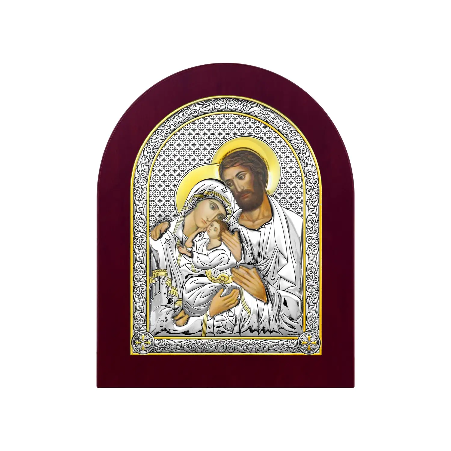 Икона Святое Семейство икона святое семейство с поз цветн эм на дереве 18 2 22 9