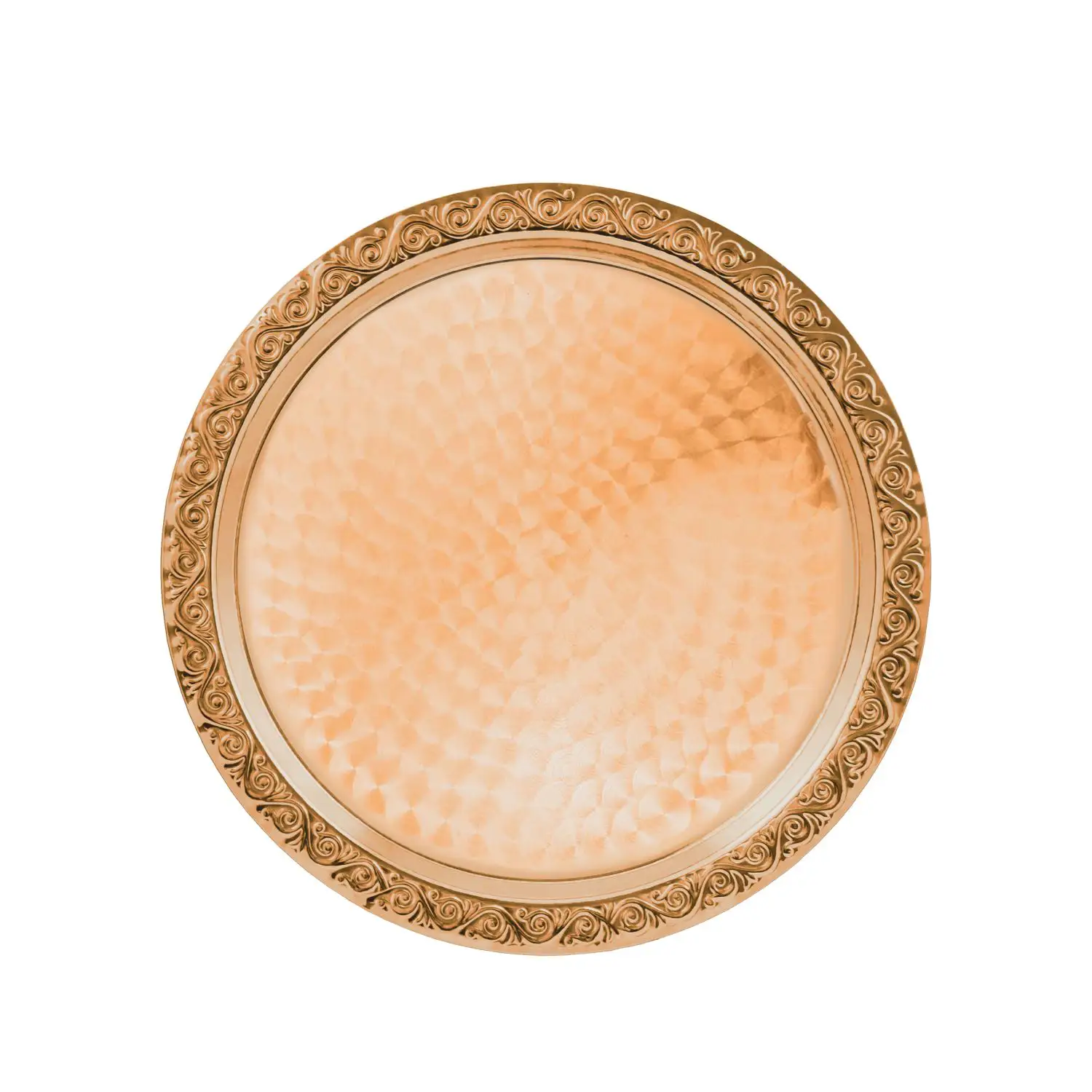 Поднос декоративный круглый с гравированным рисунком медный поднос декоративный круглый медный