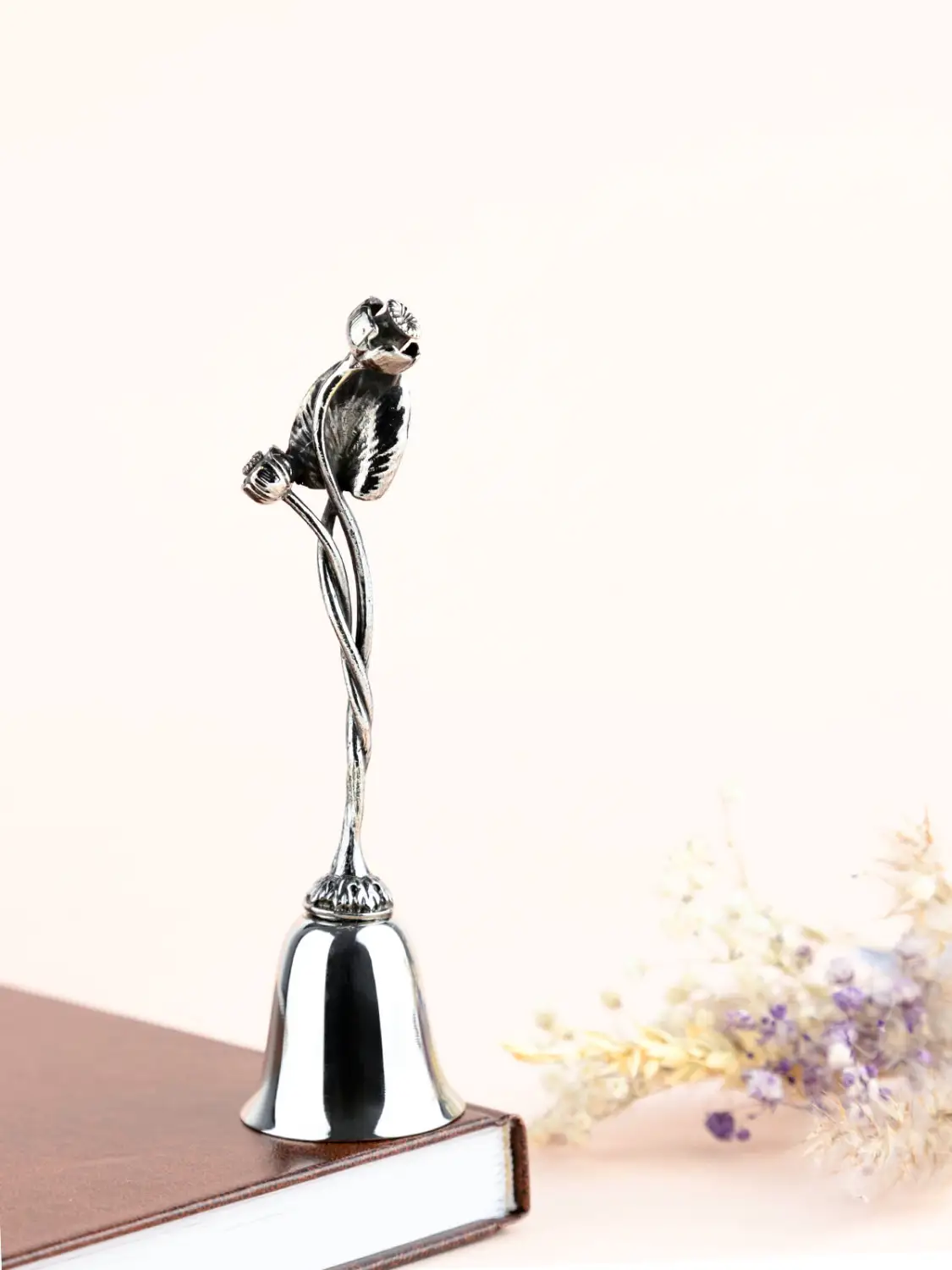 Колокольчик "Кувшинка" никелированный с чернением