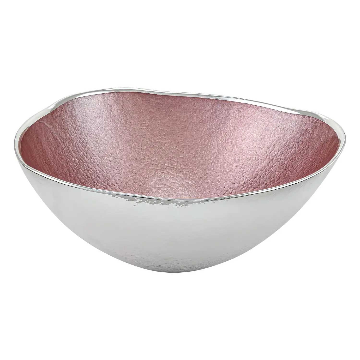 Чаша стеклянная UP (цвет бледно-розовый) диаметр 24 см, высота 10,5 см