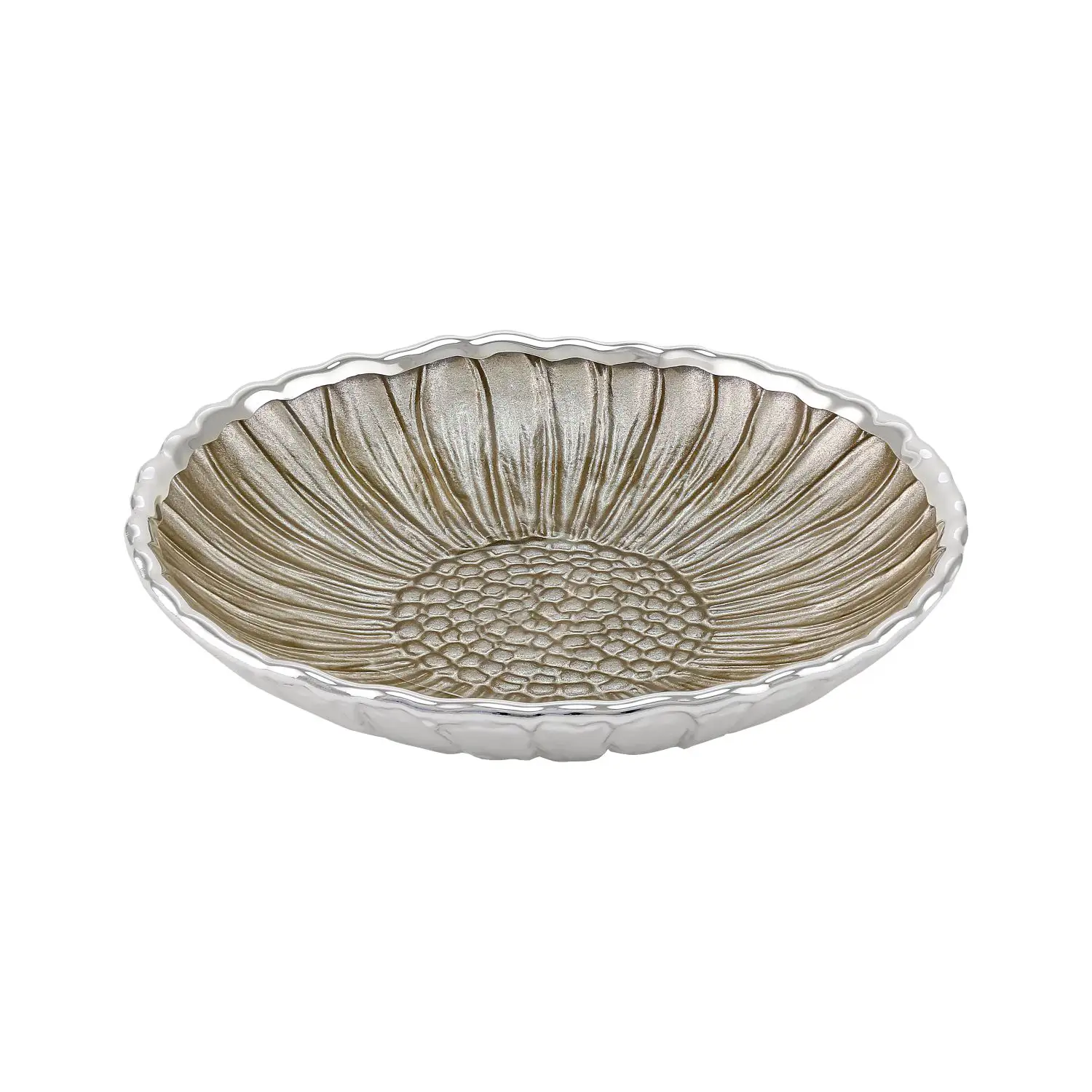 Тарелка стеклянная GIRASOLE (цвет песочный) диаметр 14 см тарелка стеклянная girasole цвет золотой диаметр 14 см