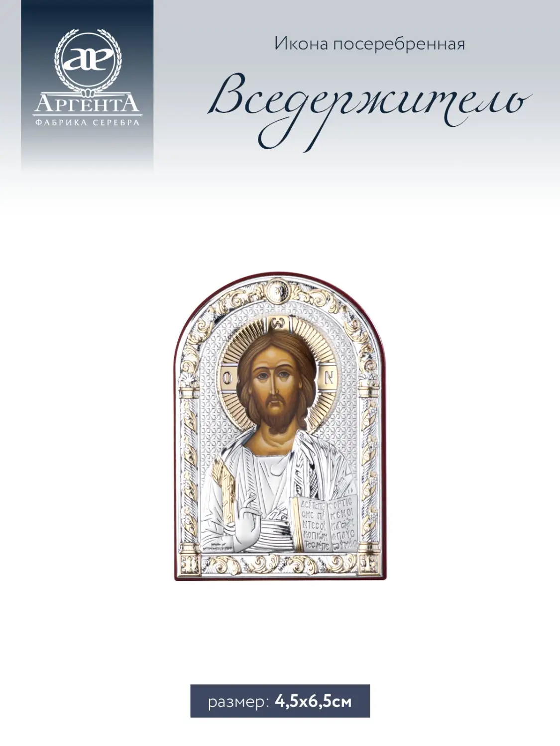 Икона Вседержитель (4.5*6.5)