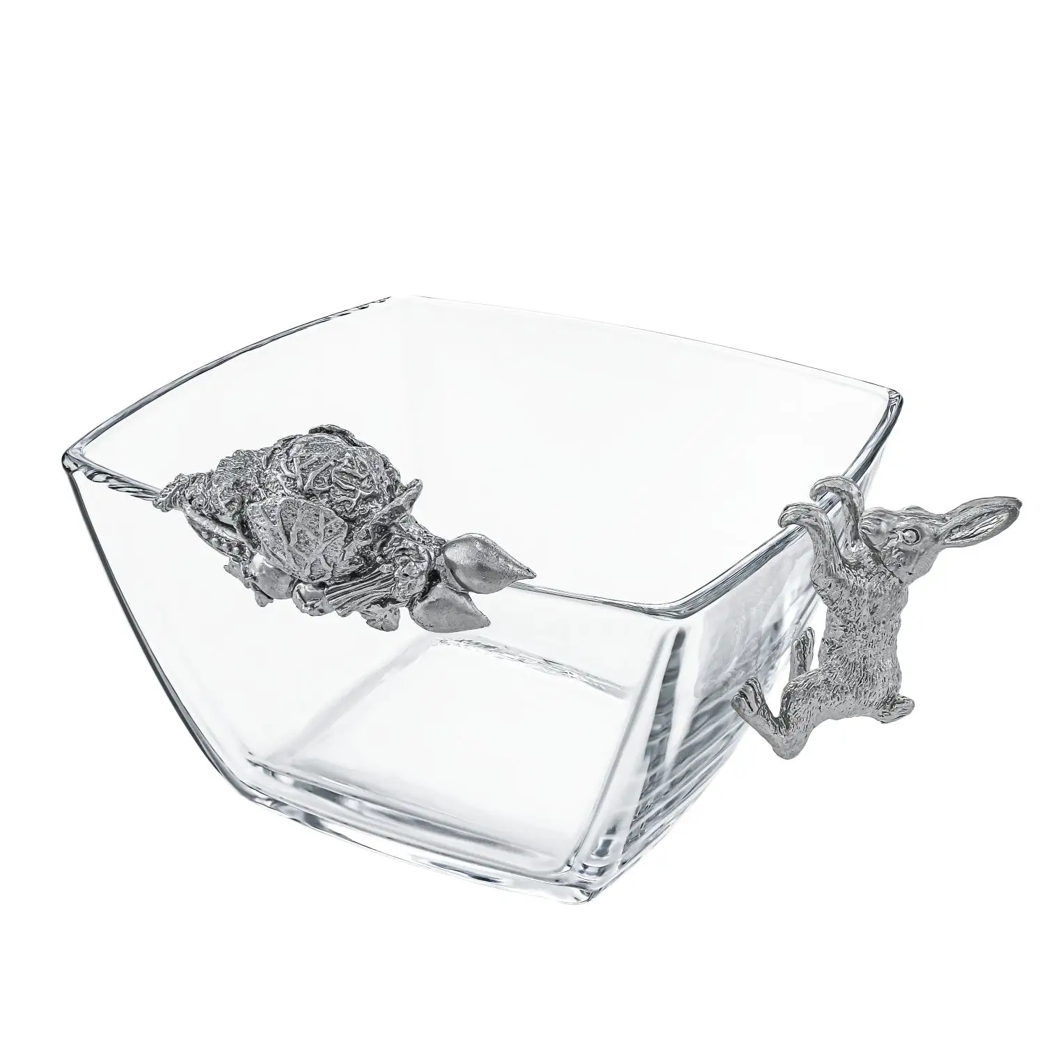 Чаша для орехов "Заяц" никелированная