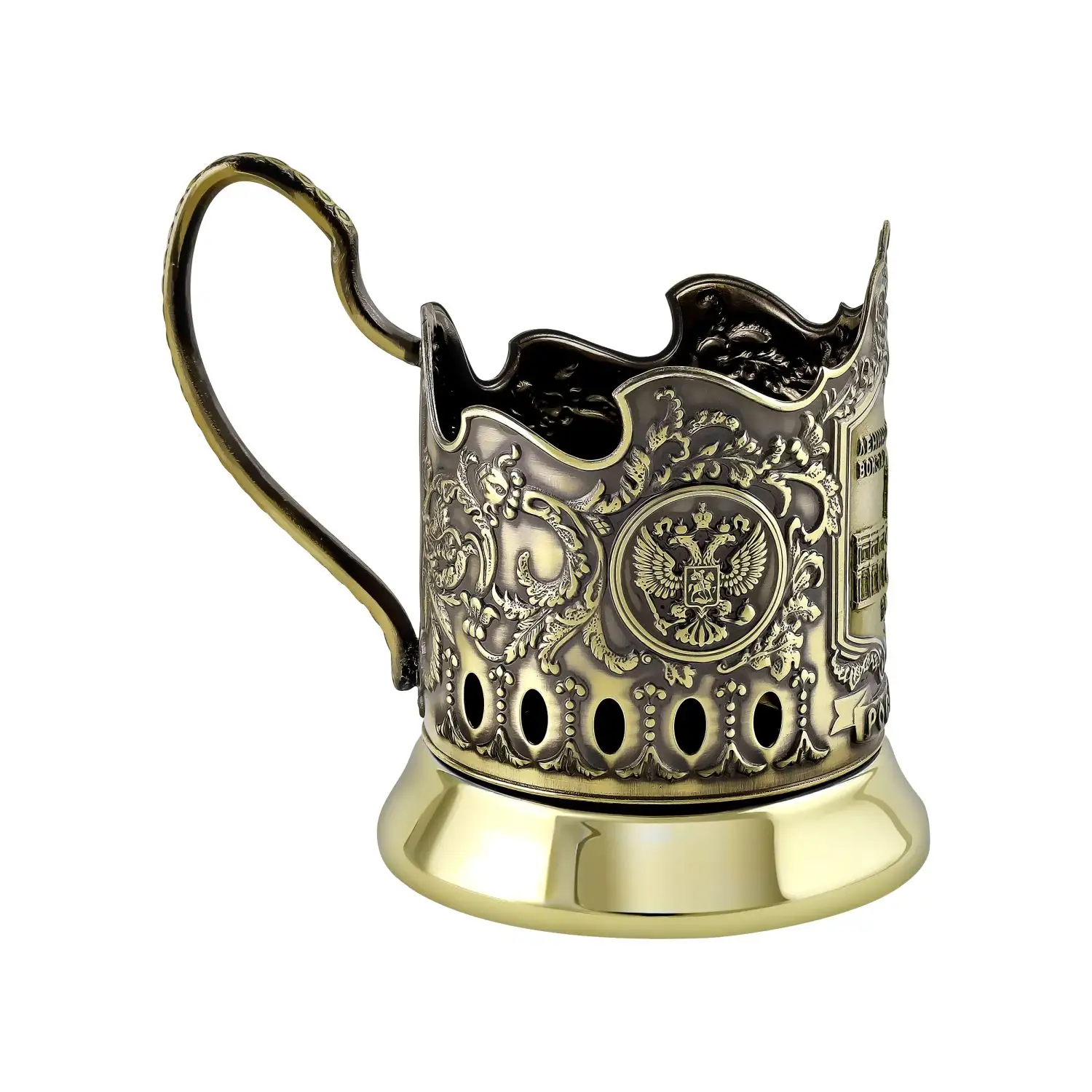 Набор для чая латунный "Ленинградский вокзал (Меценат)"