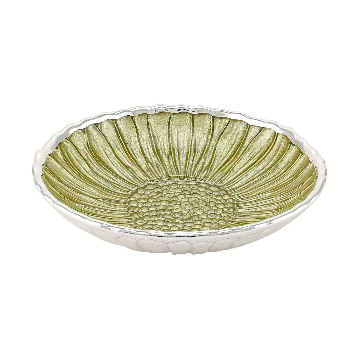 Тарелка стеклянная GIRASOLE (цвет золотой) диаметр 14 см тарелка стеклянная girasole цвет песочный диаметр 14 см