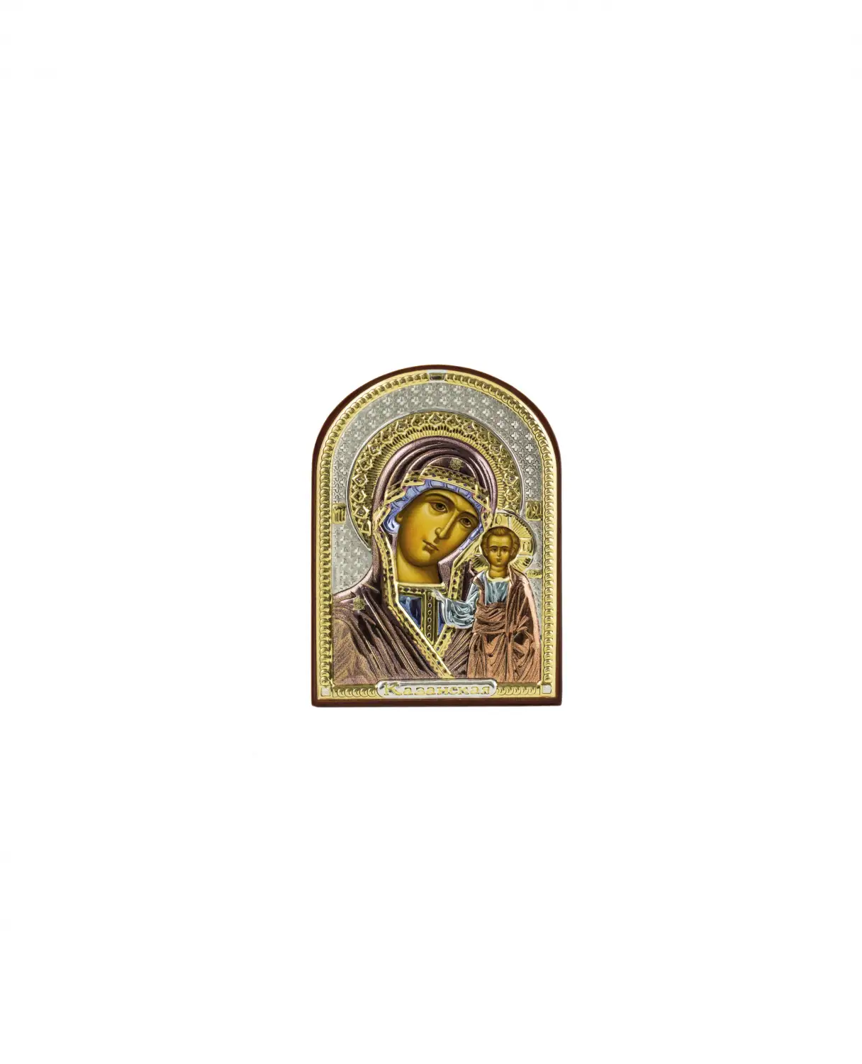 Икона Казанская Божья Матерь (4.5*6.5) икона божья матерь казанская 23 х 27 см