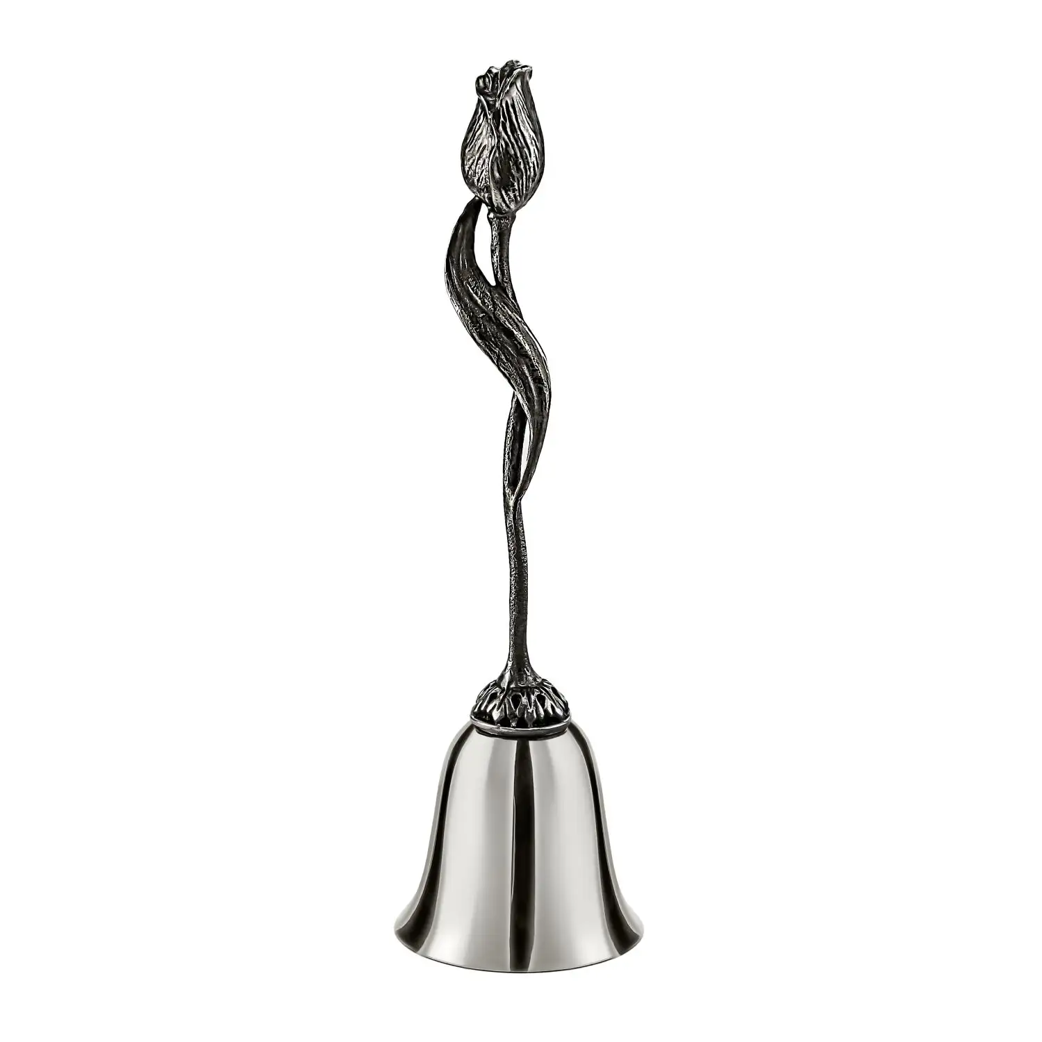 Колокольчик "Тюльпан" никелированный с чернением