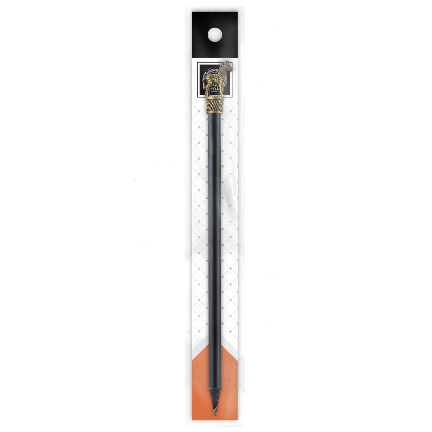 КарандашСафари-Зебра латунный с чернением карандаш с литым элементом сафари зебра латунный в футляре