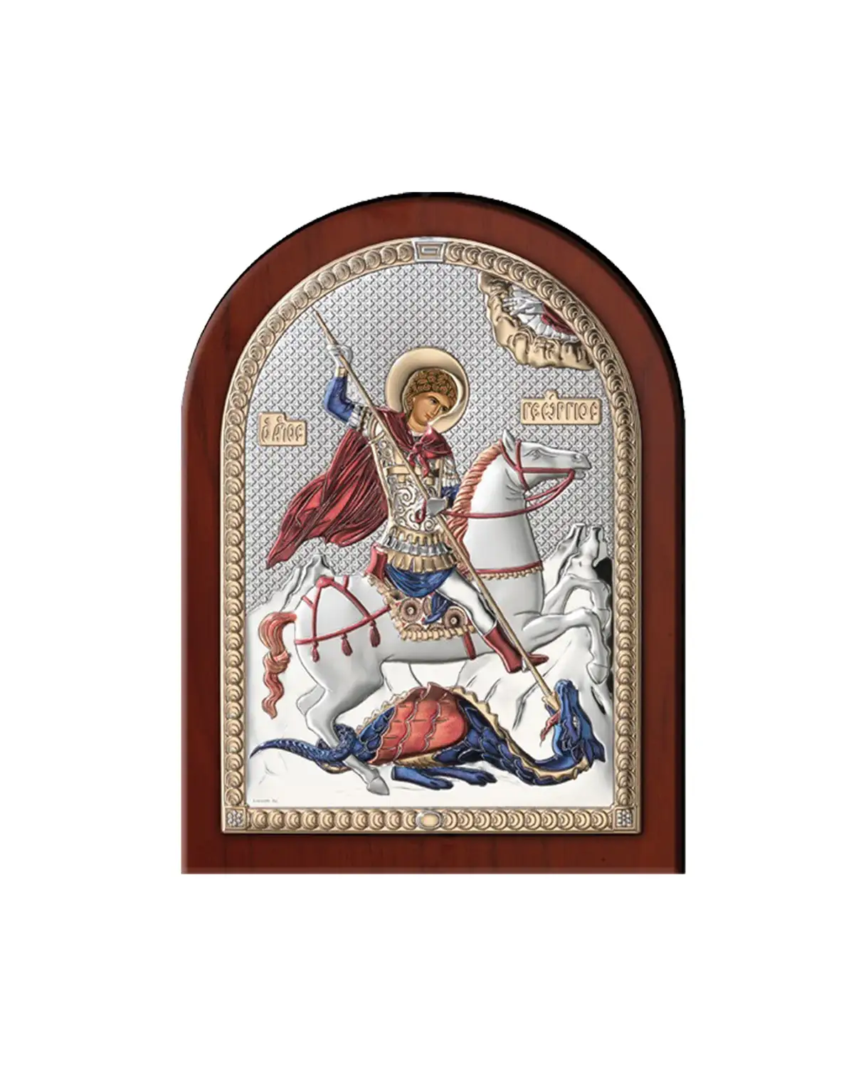 икона святой георгий победоносец 12 16 Икона Святой Георгий Победоносец (12*16), цветная