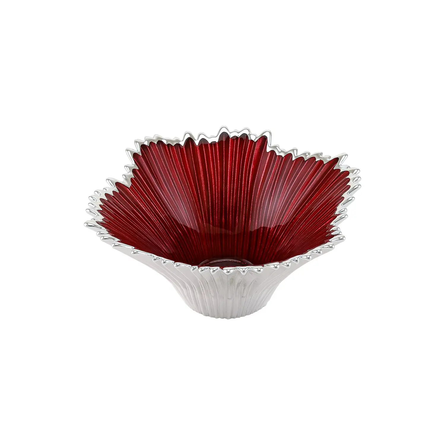 Чаша стеклянная VENEZIA (цвет красный) диаметр 15 см, высота 7 см 16981